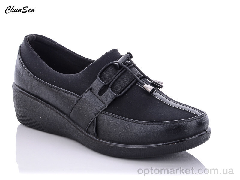 Купить Туфлі жіночі 57319-1 Chunsen чорний, фото 1
