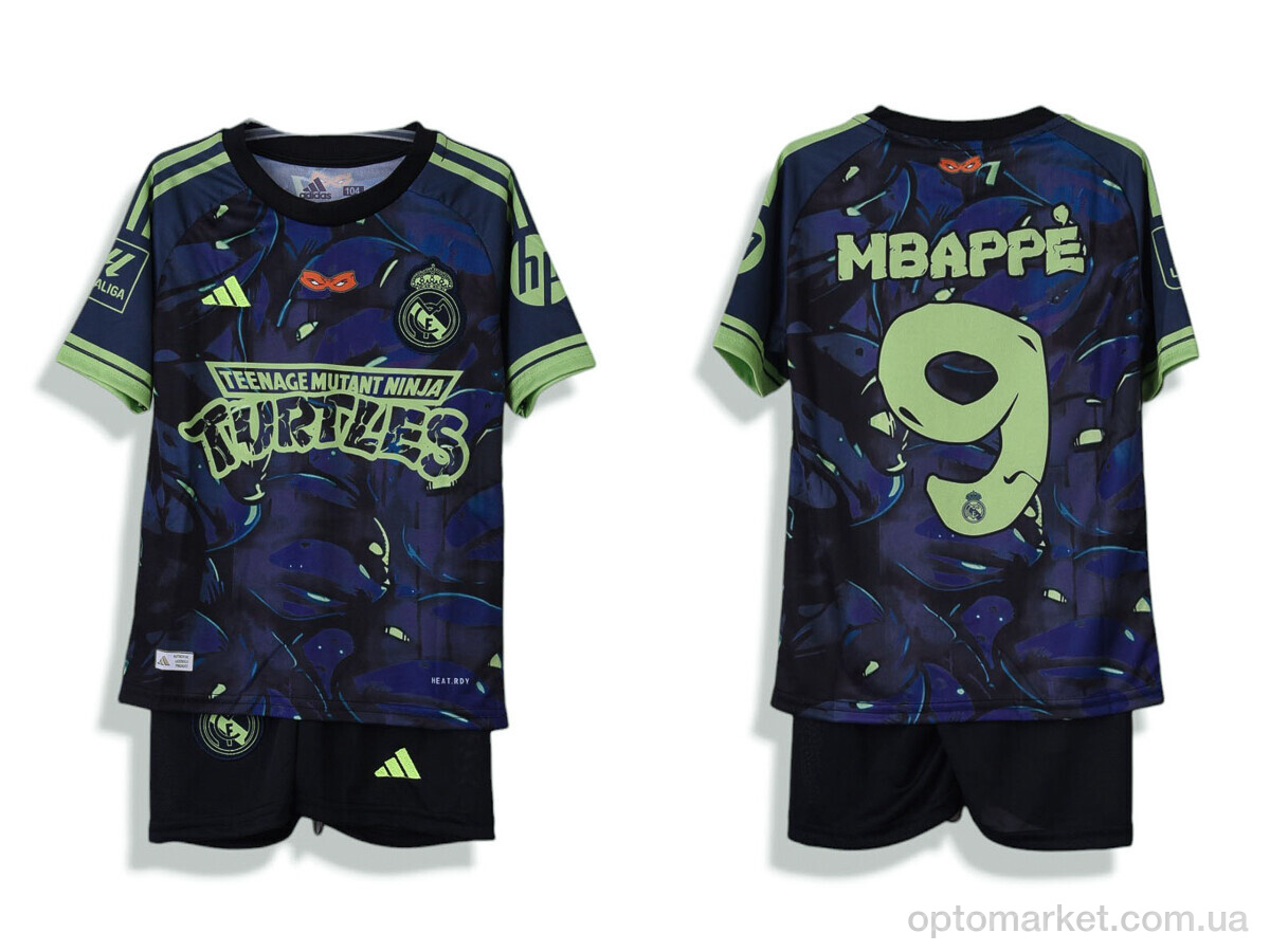 Купить Спортивний костюм дитячі 577 MBAPPE синьо-зелений A.idas синій, фото 4