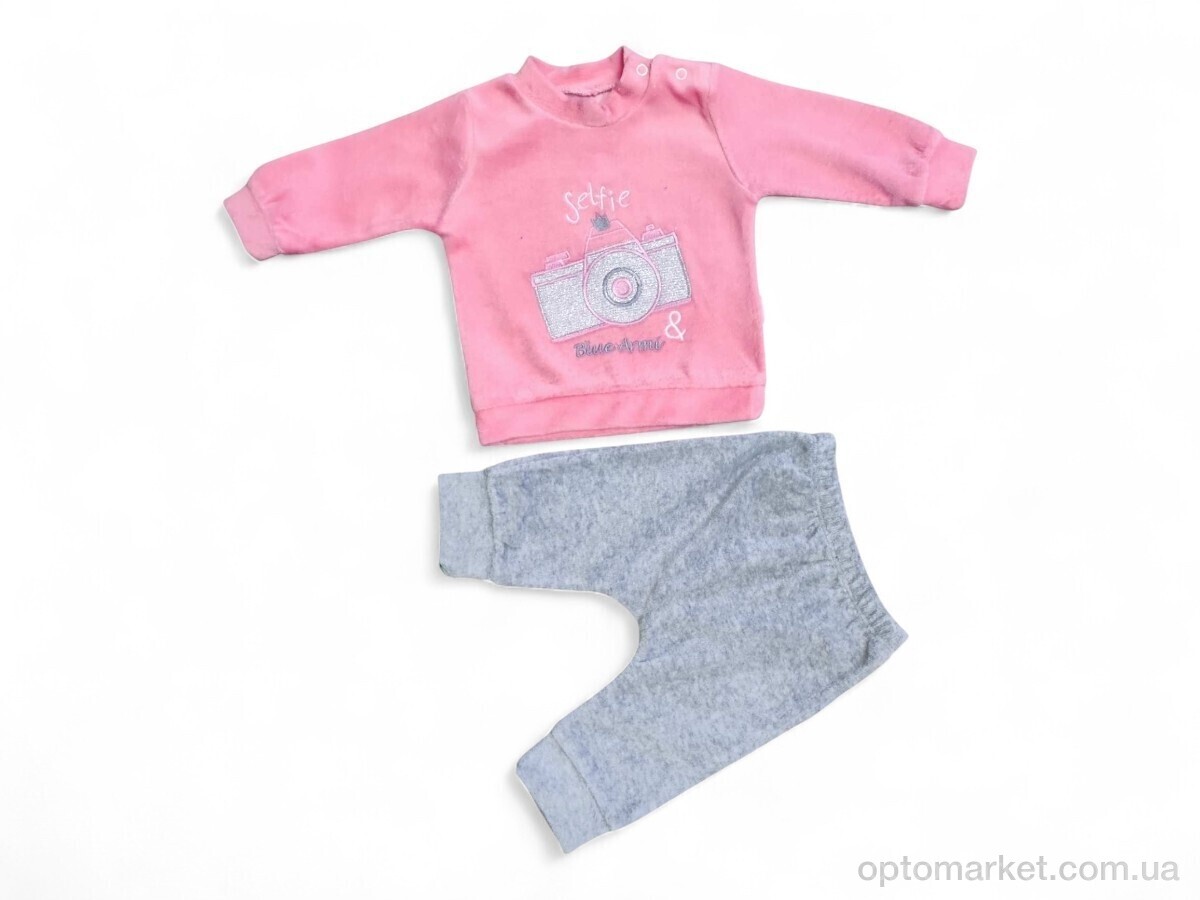 Купить Комплекти дитячі дитячі 579 кораловий батнік-штани Blue Armi рожевий, фото 1