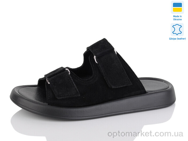 Купить Шльопанці жіночі 58-31 Mermaid чорний, фото 1