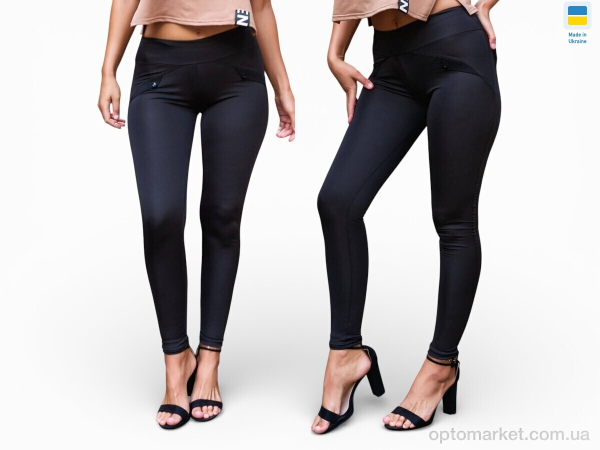 Купить Лосини жіночі 5815 чорний Sport style чорний, фото 1