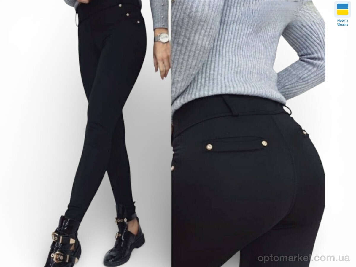 Купить Лосини жіночі 5852 чорний Sport style чорний, фото 1