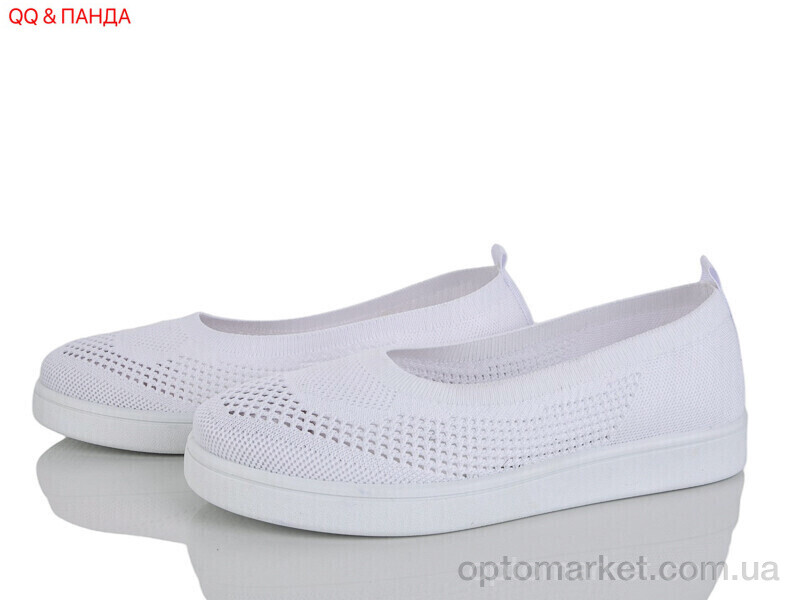 Купить Балетки жіночі 5863-1-1 QQ&Панда білий, фото 1