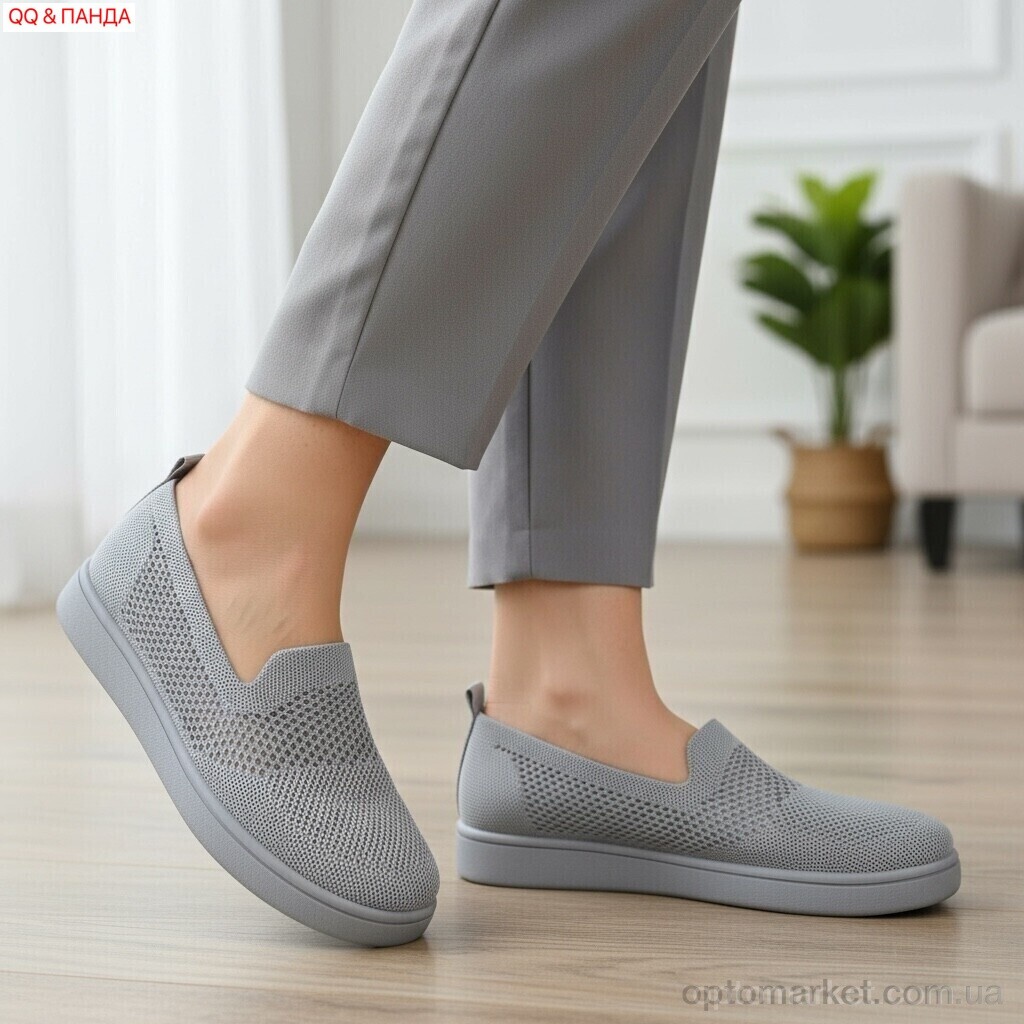 Купить Сліпони жіночі 5864-1-5 QQ&Панда сірий, фото 2