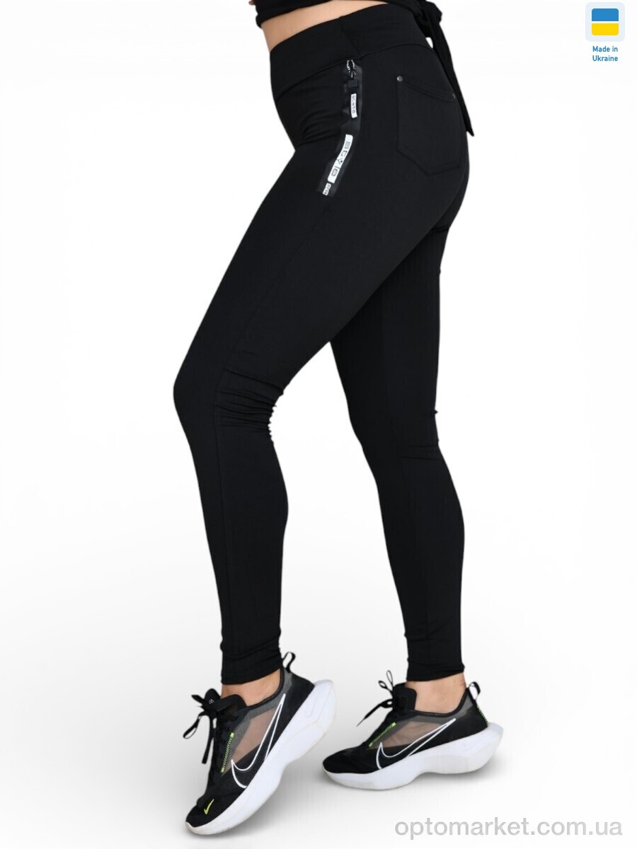Купить Лосини жіночі 5911 чорний Sport style чорний, фото 1
