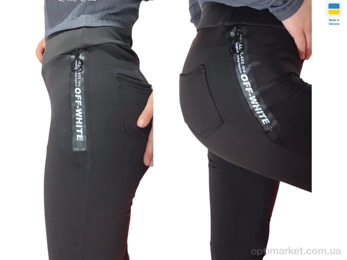 Купить Лосини жіночі 5911 чорний O.f white чорний, фото 2