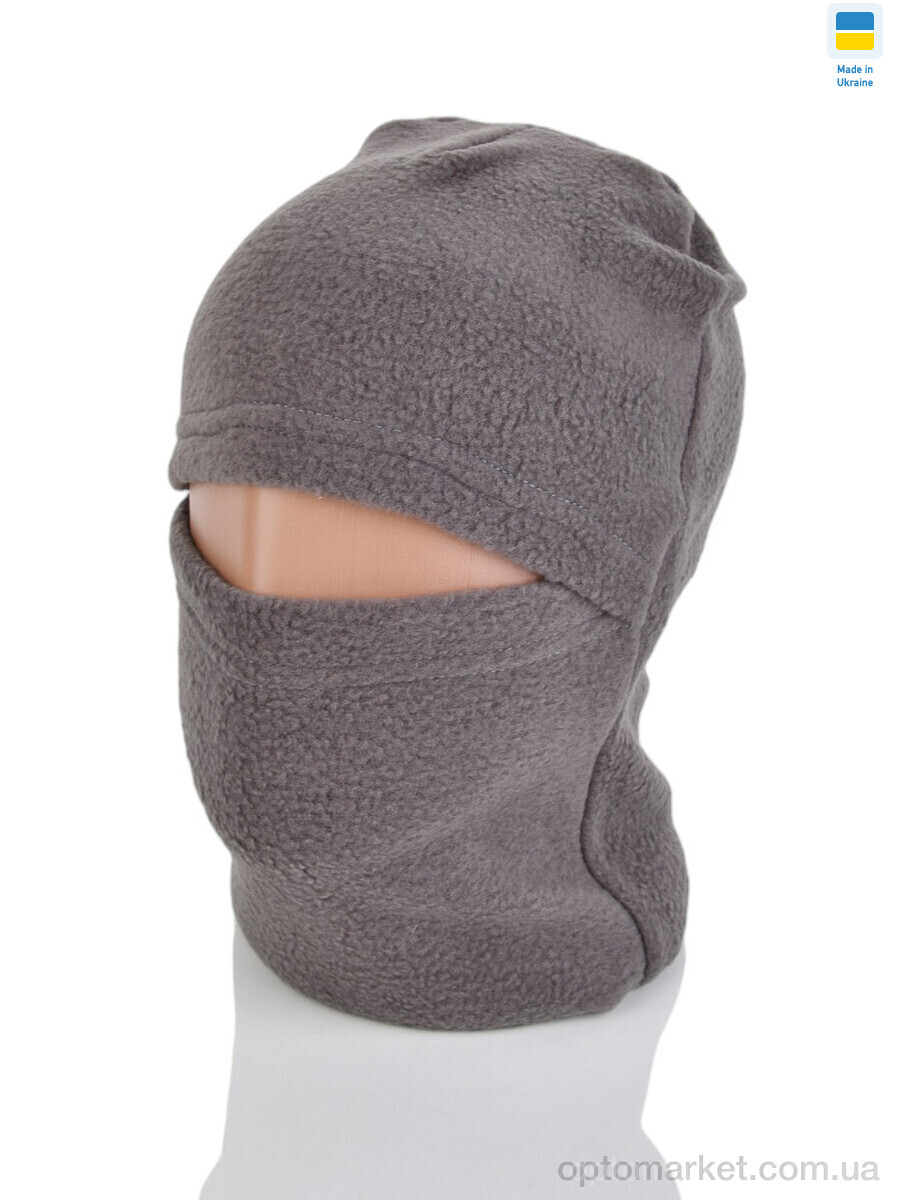 Купить Балаклава чоловічі 6-01 сірий фліс Gi сірий, фото 1
