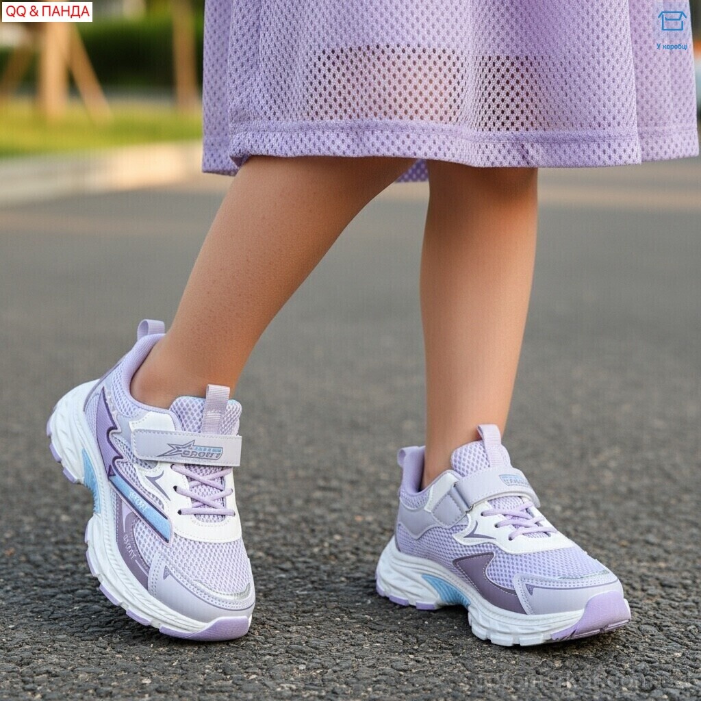 Купить Кросівки дитячі 6-142-4 QQ&Панда фіолетовий, фото 2