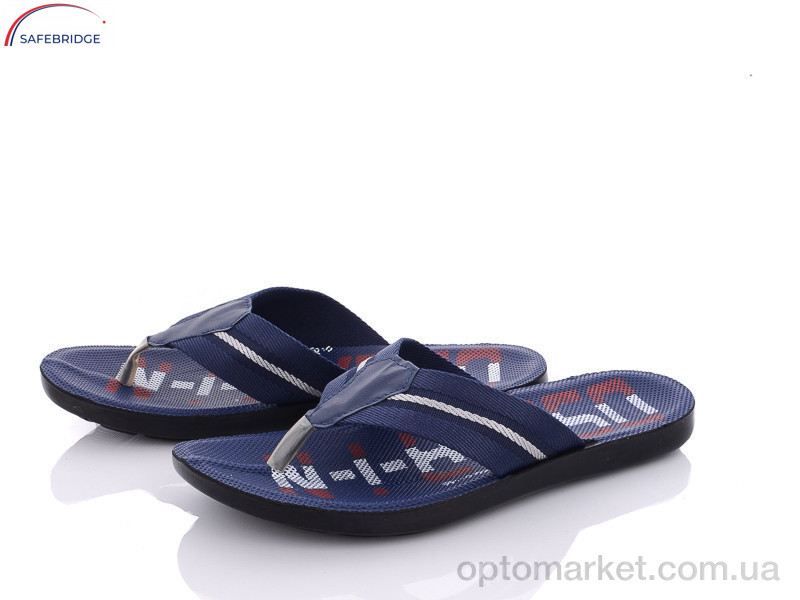 Купить Шльопанці чоловічі 6-B5127E dark-blue Oscar синій, фото 1