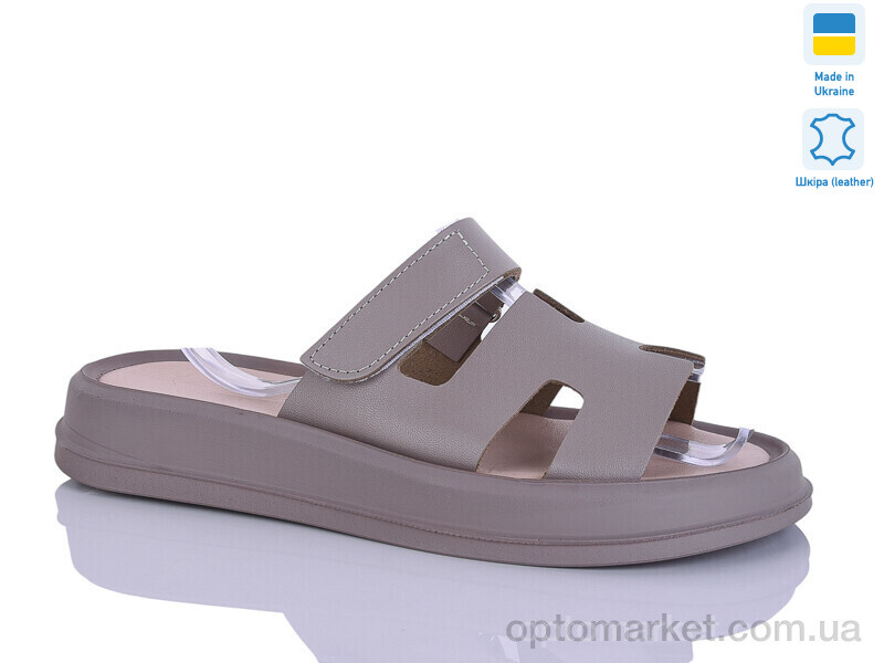 Купить Шльопанці жіночі 6 капуч.к. Sali коричневий, фото 1