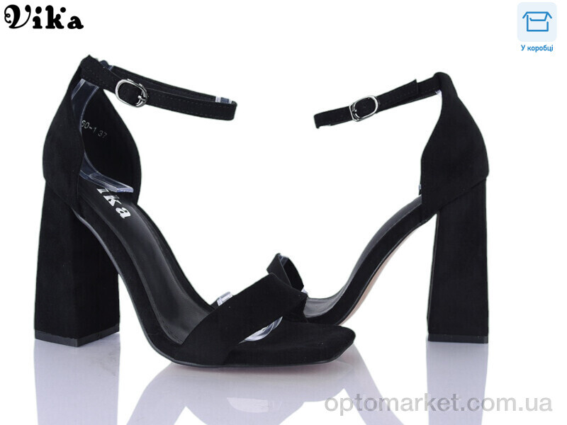 Купить Босоніжки жіночі 60-1 Vika чорний, фото 1