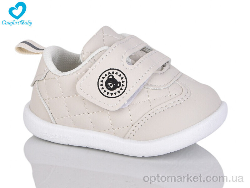 Купить Кросівки дитячі 60-2 (11.5-13.5 см) білий Comfort-baby бежевий, фото 1