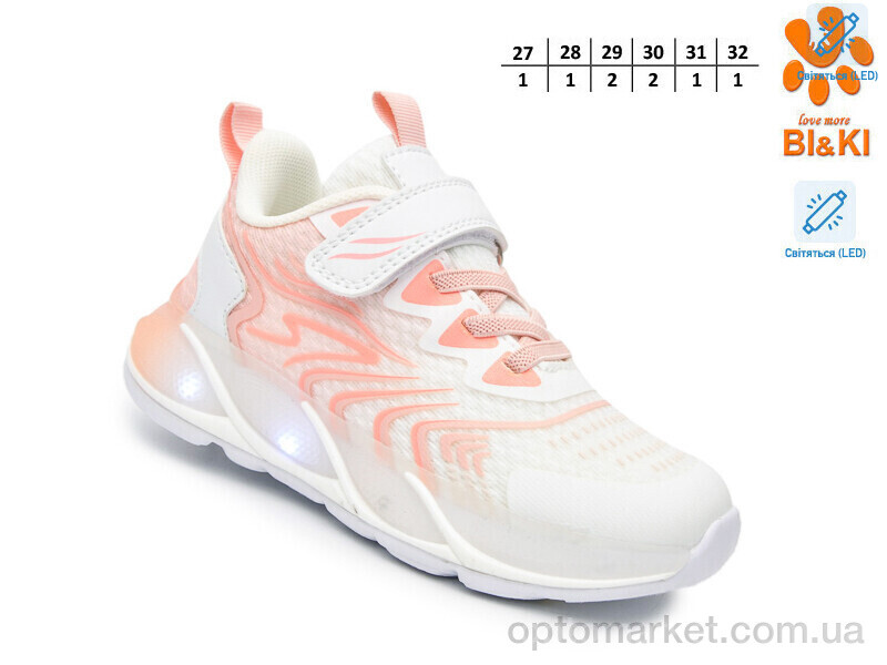 Купить Кросівки дитячі 60002H LED Bi&Ki білий, фото 2