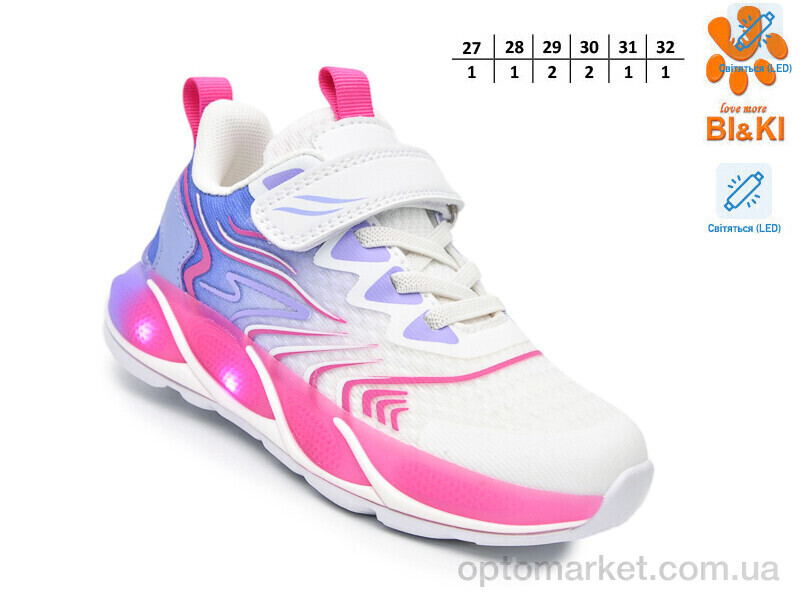 Купить Кросівки дитячі 60002Y LED Bi&Ki білий, фото 2