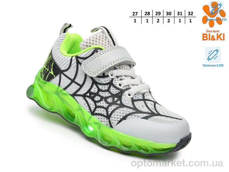 Купить Кросівки дитячі 60006D LED Bi&Ki сірий, фото 2