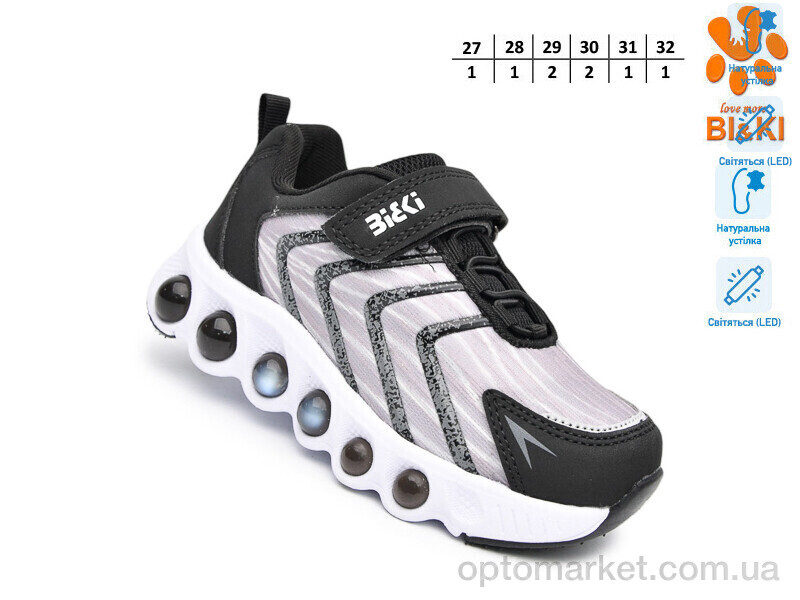 Купить Кросівки дитячі 60027C LED Bi&Ki сірий, фото 2