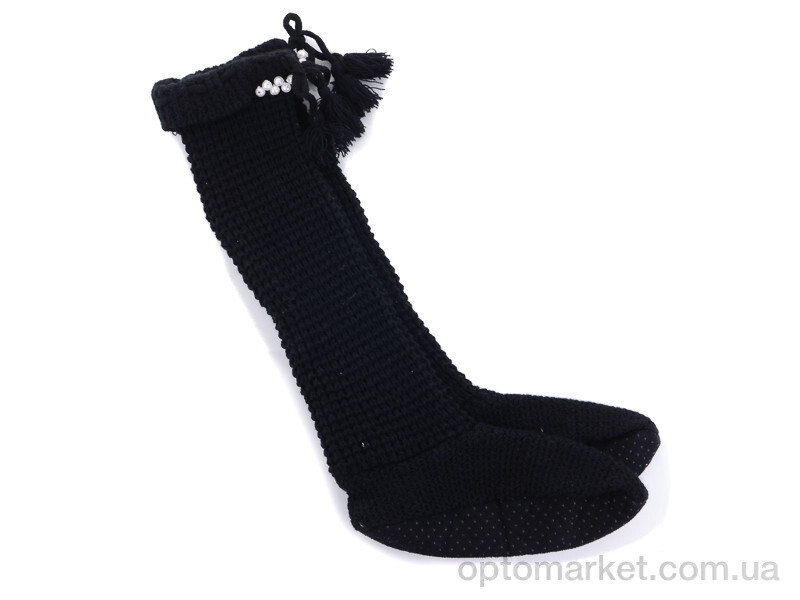 Купить Гольфи жіночі 601-1 домашняя обувь  вязан. черн. Slippers чорний, фото 1