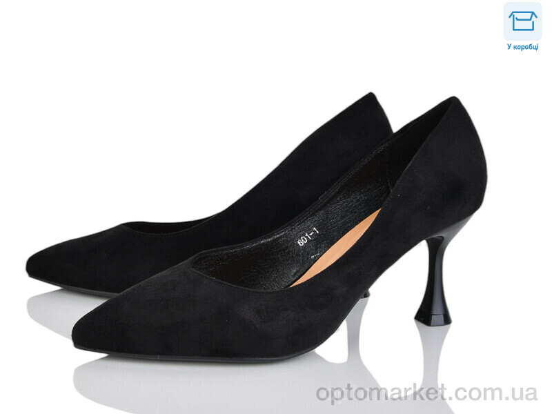 Купить Туфлі жіночі 601-1 Lemon чорний, фото 1