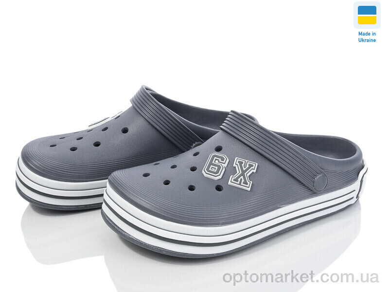 Купить Крокси жіночі 601 сірий Dago сірий, фото 1