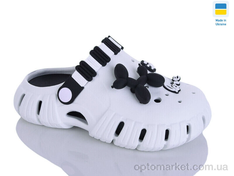 Купить Крокси дитячі 6012 білий-чорний Gipanis білий, фото 1