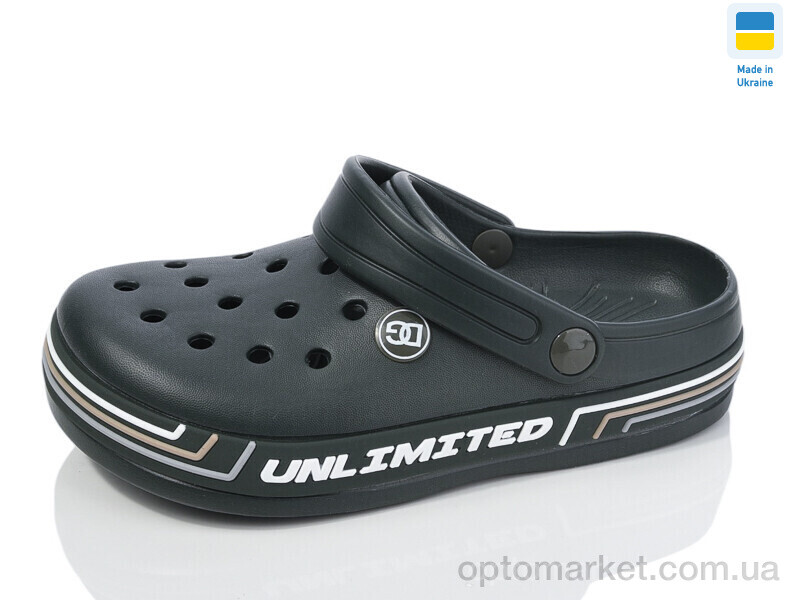 Купить Крокси дитячі 602 хакі Dago зелений, фото 1