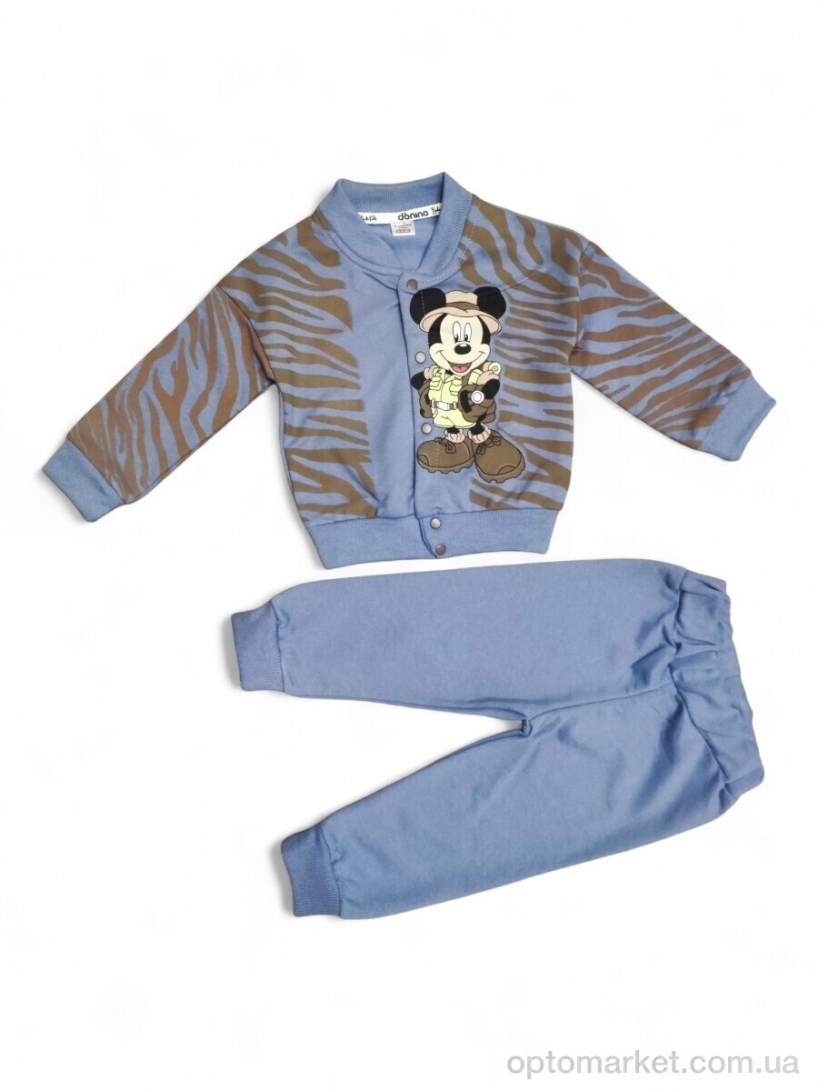 Купить Комплекти дитячі дитячі 60207 джинсовий батнік-штани Donino Baby синій, фото 1