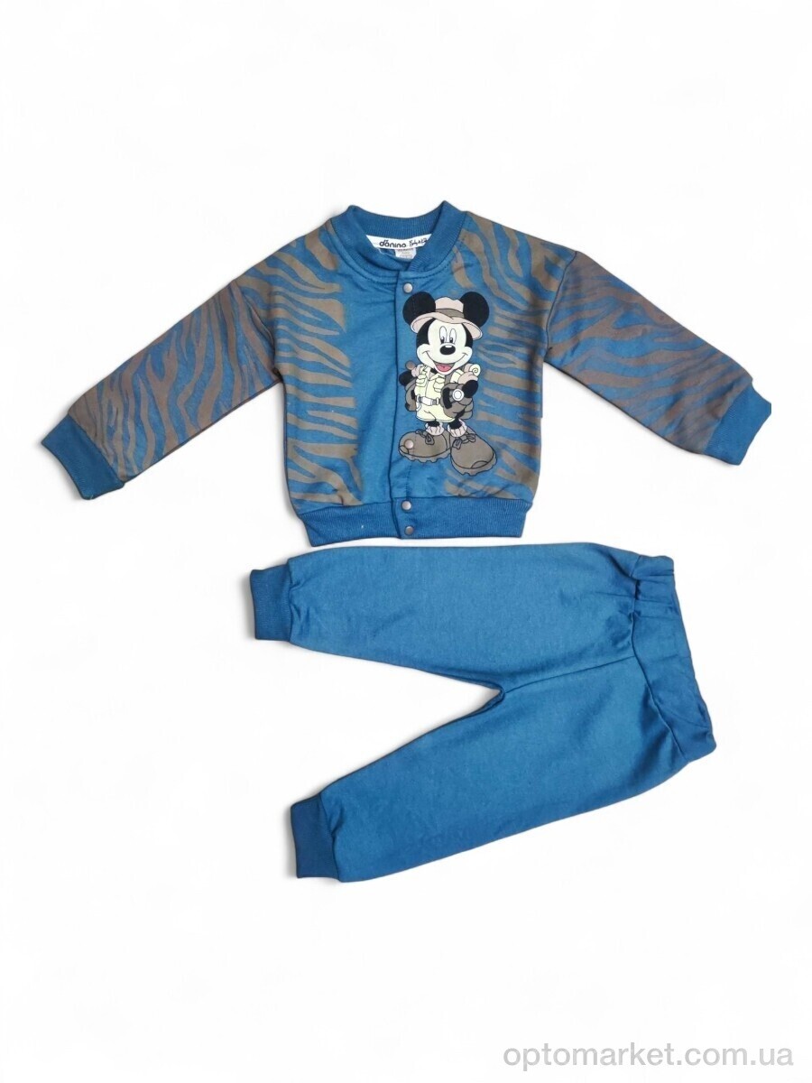 Купить Комплекти дитячі дитячі 60207 т.бірюзового батнік-штани Donino Baby синій, фото 1