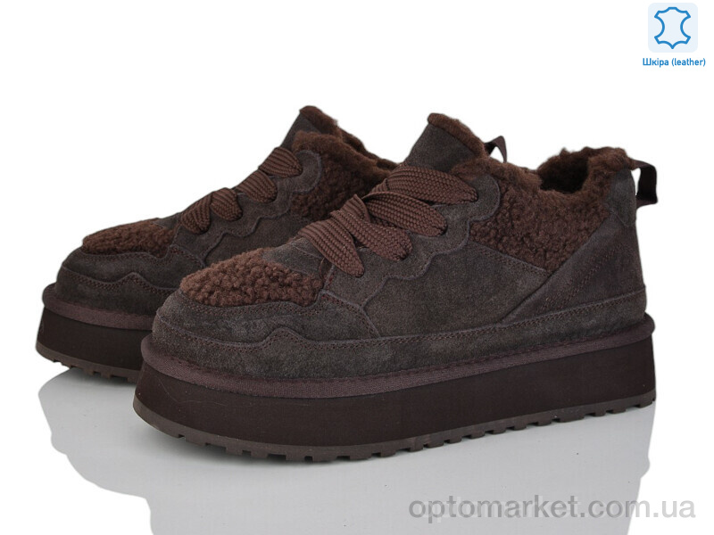 Купить Черевики жіночі 6026 coffee Canoa коричневий, фото 1