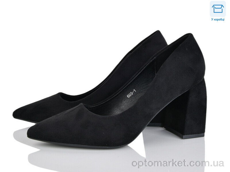 Купить Туфлі жіночі 603-1 Lemon чорний, фото 1