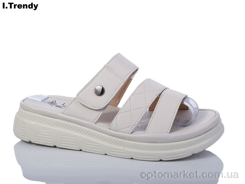 Купить Шльопанці жіночі 603-3 Trendy бежевий, фото 1