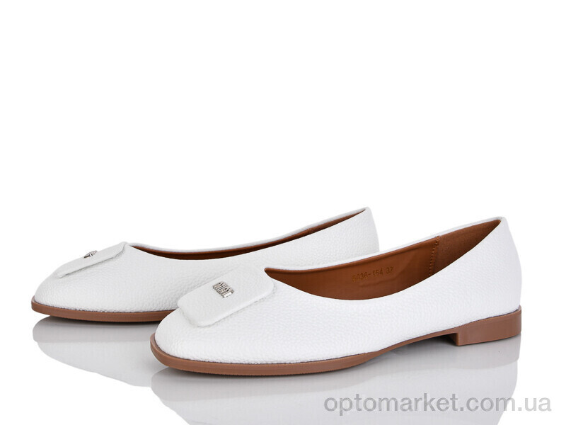 Купить Балетки жіночі 6036-154 Baijin білий, фото 1