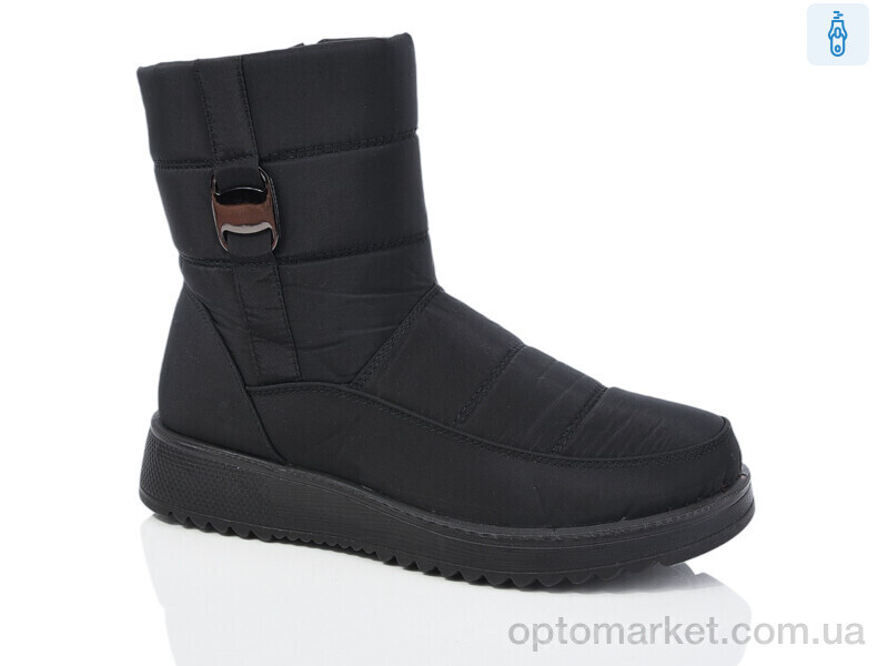 Купить Дутики жіночі 605 Minghong чорний, фото 1