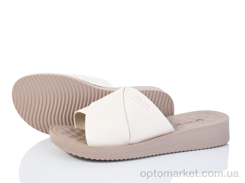 Купить Шльопанці жіночі 606-2 YAQINIAO бежевий, фото 1