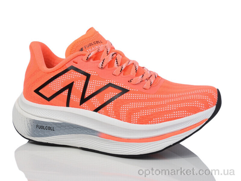 Купить Кросівки жіночі 6069-5 N.w balance помаранчевий, фото 2