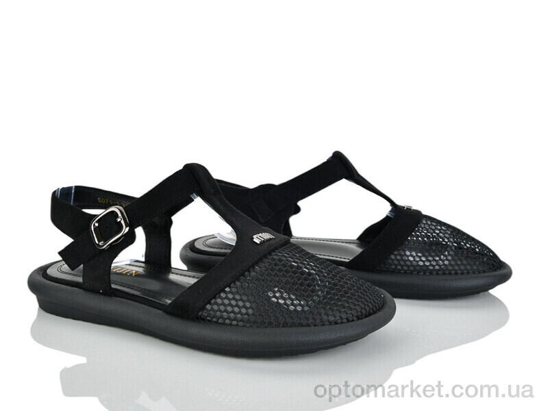 Купить Босоніжки жіночі 6071-1 Baijin чорний, фото 1