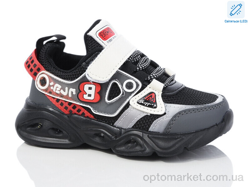 Купить Кросівки дитячі 6071-2 LED BBT чорний, фото 1