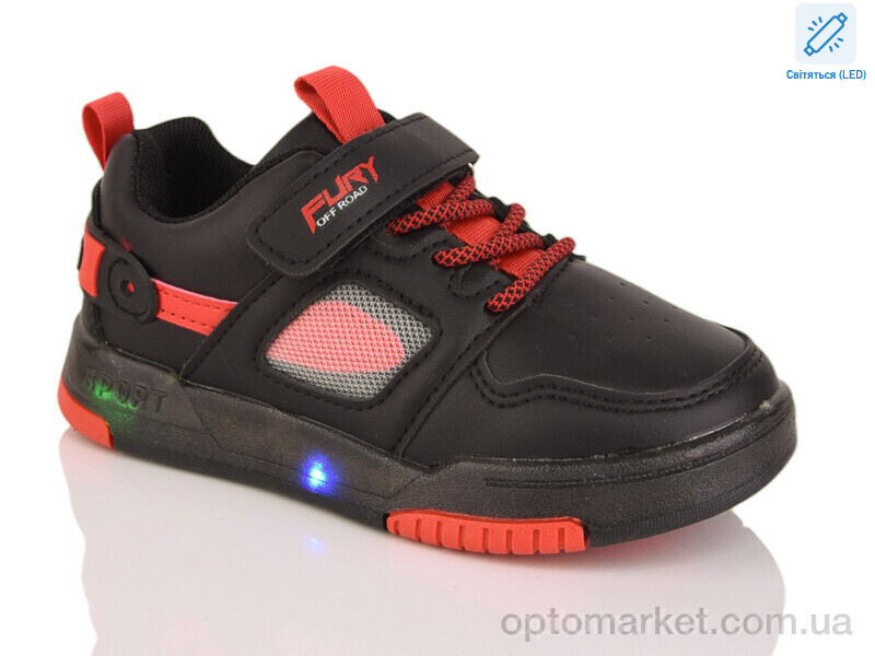 Купить Кросівки дитячі 61-1001LY LED Y.Top чорний, фото 1