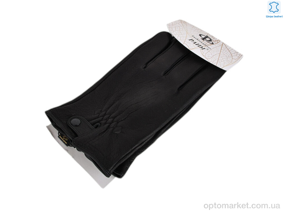 Купить Рукавички чоловічі 61-3 black олень Paidi чорний, фото 1