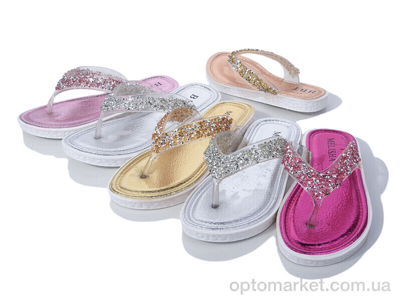 Купить Шльопанці дитячі 61-32-48 mix Melisha мікс, фото 1