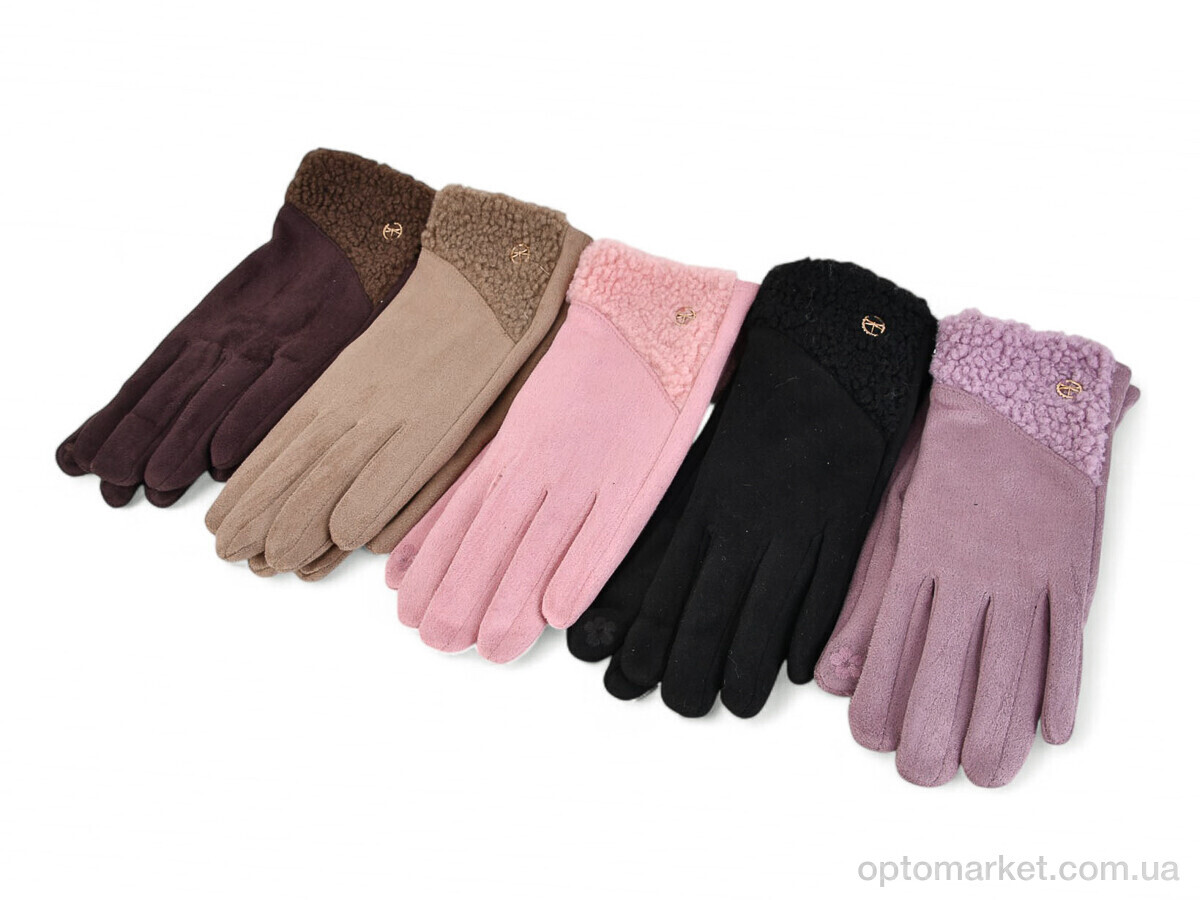 Купить Рукавички жіночі 610 замш mix Paidi мікс, фото 1