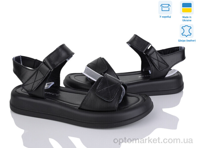 Купить Босоніжки жіночі 6106-12 Tamei чорний, фото 1