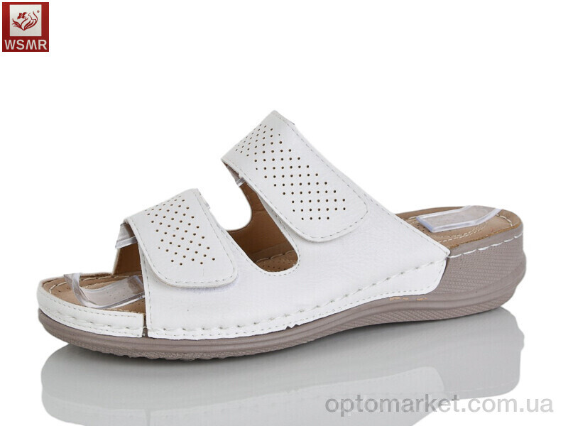 Купить Шльопанці жіночі 611-2 WSMR білий, фото 1