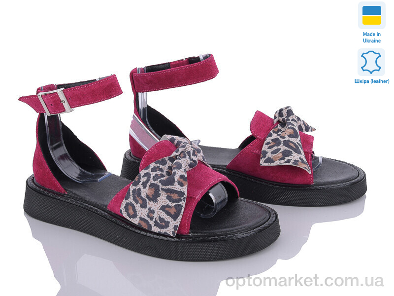 Купить Босоніжки жіночі 611 малина замш G-AYRA бордовий, фото 1