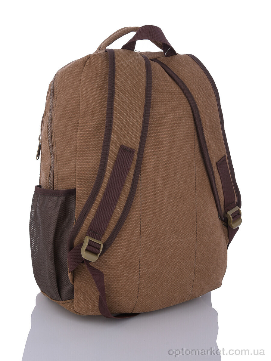 Купить Рюкзак чоловічі 6132 brown Jomolanma коричневий, фото 2