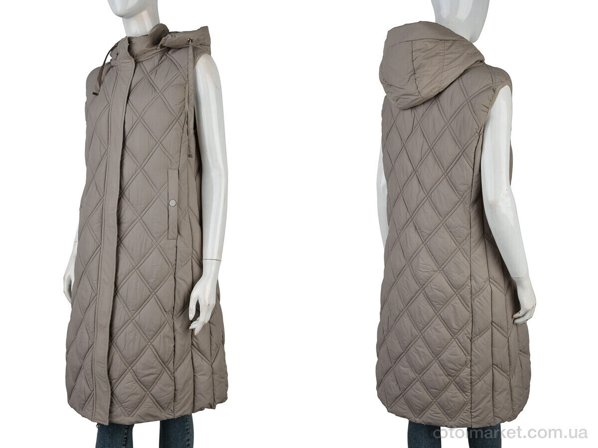 Купить Жилетка жіночі 615 (12125) beige XinXianGyun бежевий, фото 3