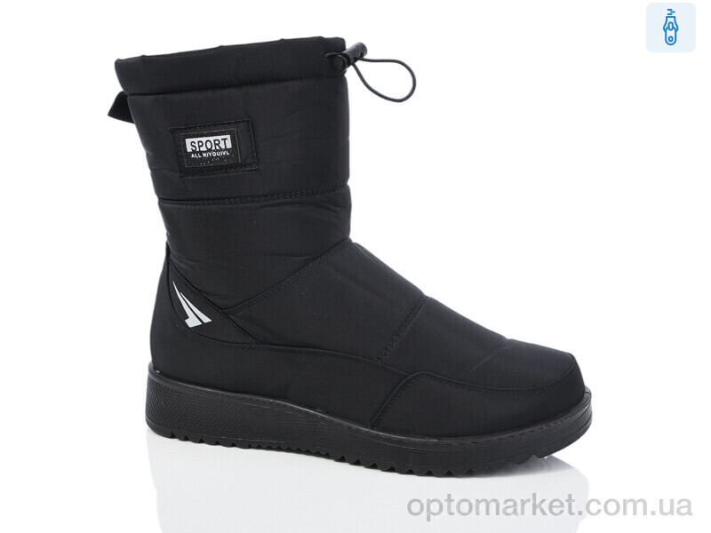 Купить Дутики жіночі 615 Minghong чорний, фото 1