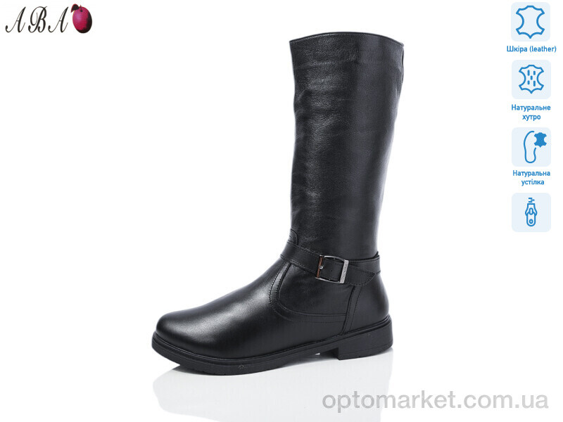 Купить Чоботи жіночі 617 DJUS SHOES чорний, фото 1