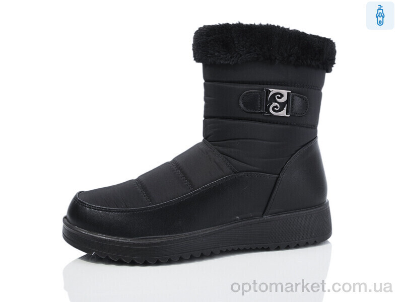 Купить Дутики жіночі 617 Ok Shoes чорний, фото 1