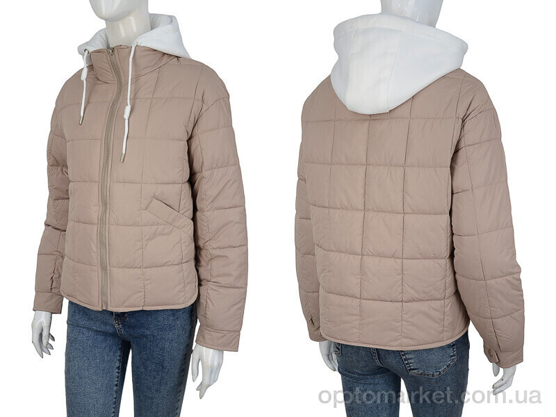 Купить Куртка жіночі 6211-1 d.beige TurnHug бежевий, фото 3