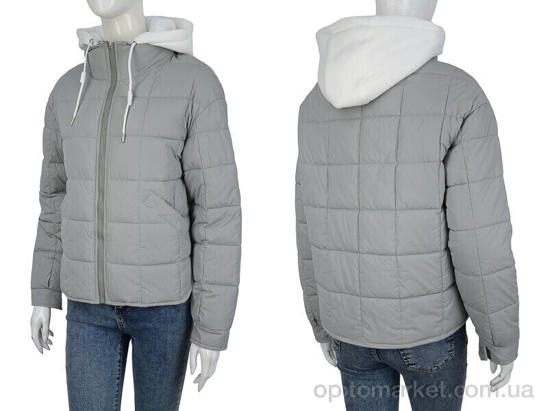 Купить Куртка жіночі 6211-1 grey TurnHug сірий, фото 3